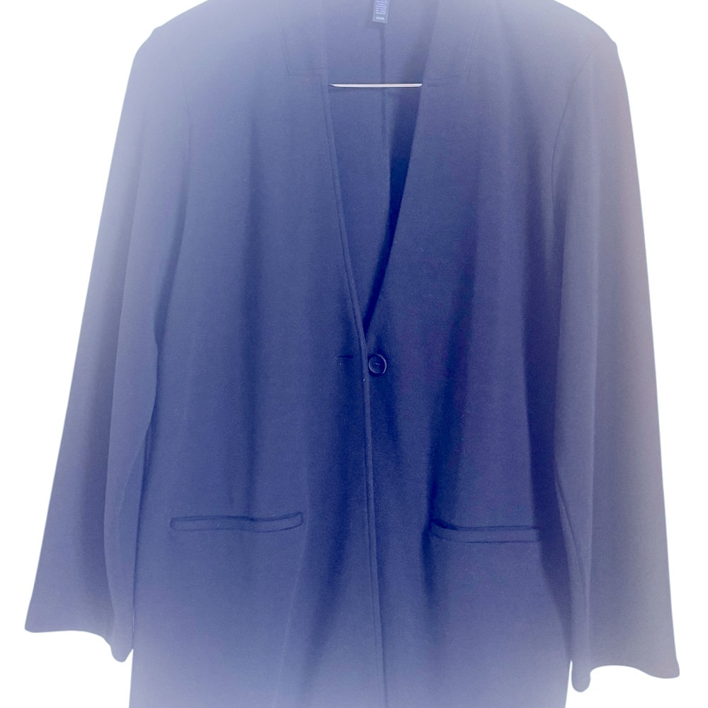 Eileen Fisher Black 2pc Pantsuit - Picture 3 of 7